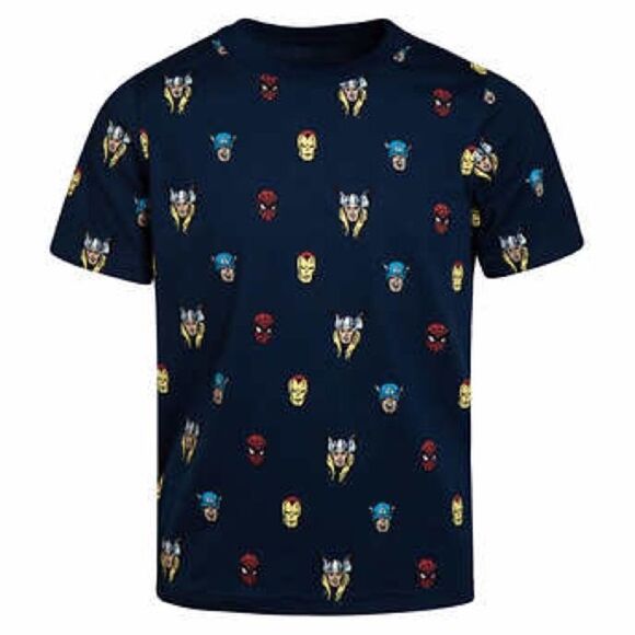 MARVEL AVENGERS Kids 5-Piece Set: 3 Shirts, Shorts and Jogger - Sizes 6 yrs & 7 - Picture 7 of 13